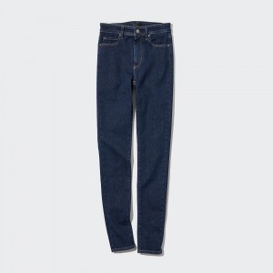 Uniqlo Ultra Stretch High Rise Skinny Fit Jeans Jeans Dam Marinblå | KZFLH-0593