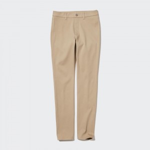 Uniqlo Ultra Stretch Leggings Long Blast Dam Beige | ZPJSH-4791