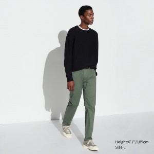 Uniqlo Ultra Stretch Skinny Fit Colour Jeans Jeans Herr Olivgröna | LIJQA-6512