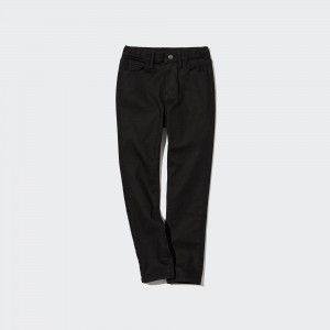 Uniqlo Ultra Stretch Soft Jeans Mjukisbyxor Barn Svarta | WAMIJ-8651