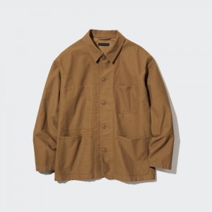 Uniqlo Utility Jacket Jackor Herr Bruna | SGFKW-1783